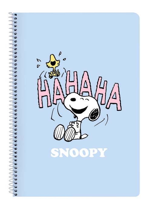 Libreta Snoopy tamaño A4, 80 hojas.