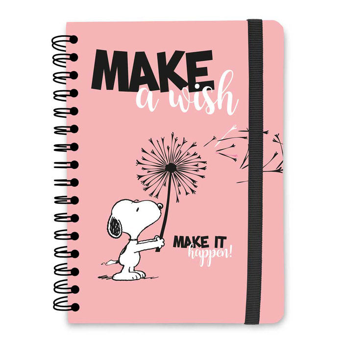 CUADERNO TAPA FORRADA A5 BULLET SNOOPY