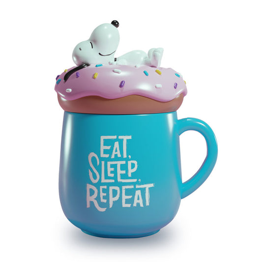 TAZA 3D SNOOPY con TAPA