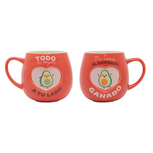 2 TAZAS TODO ES MEJOR A TU LADO y ME TIENES EL CORAZON GANADO